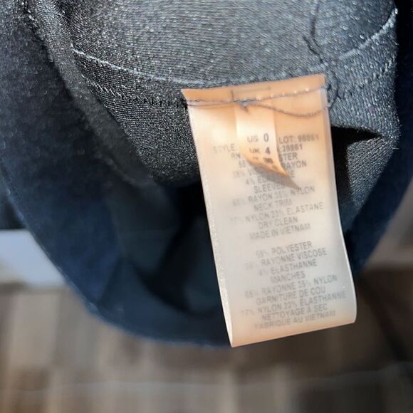 ELIE TAHARI Karli Black Scuba Stretch Dress-0 - Picture 9 of 10